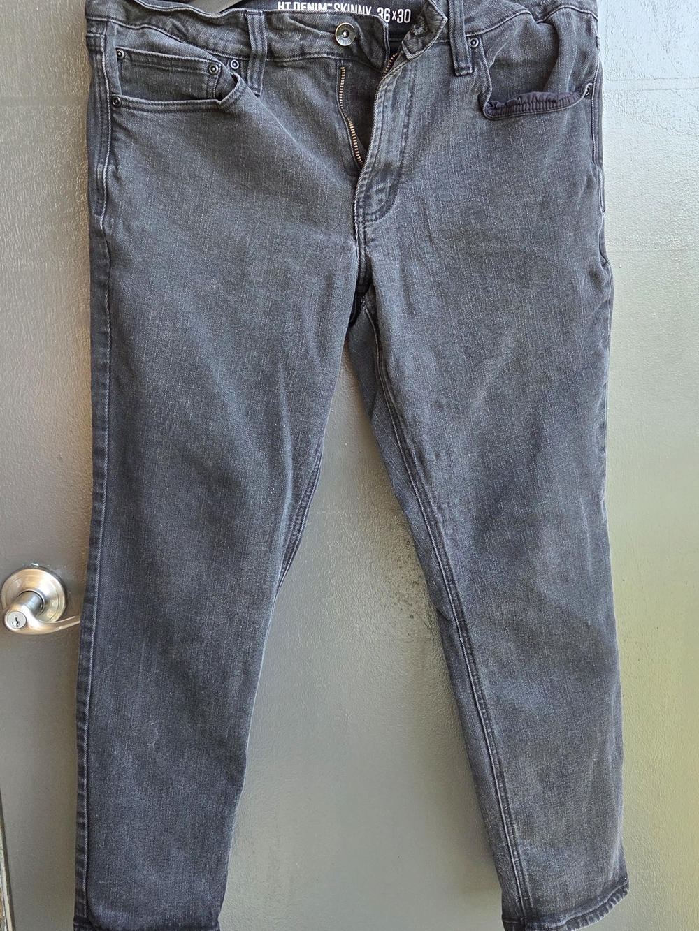 Men's Black Skinny Jeans - 36x30 - Hot Topic